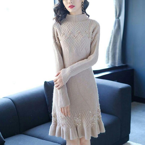 Dress sweater knit bottom